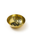 Round Brass Snake Trinket Dish