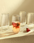 Pebbled Large Glasses – Set of 4