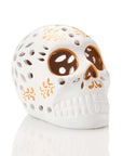 Day of the Dead Clay Skull Lantern