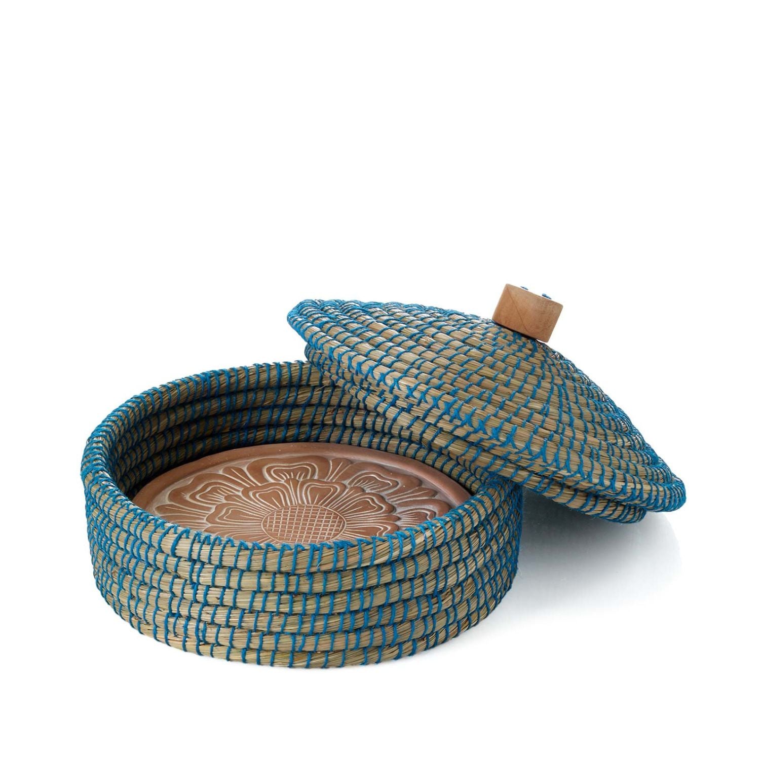 Zinnia Terracotta Bread Warmer with Lid
