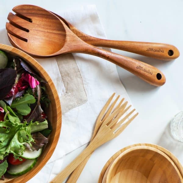 Wooden Salad Servers