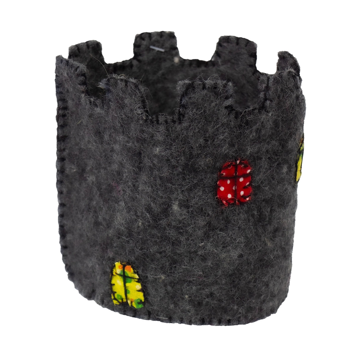 Small Felt Castle with Yellow Roof