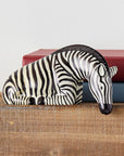 Zebra Soapstone Shelf Sculpture