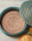 Zinnia Terracotta Bread Warmer with Lid