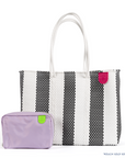 Zebra Woven Super Tote