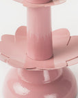 Lotus Bloom Tapered Aluminum Candleholder
