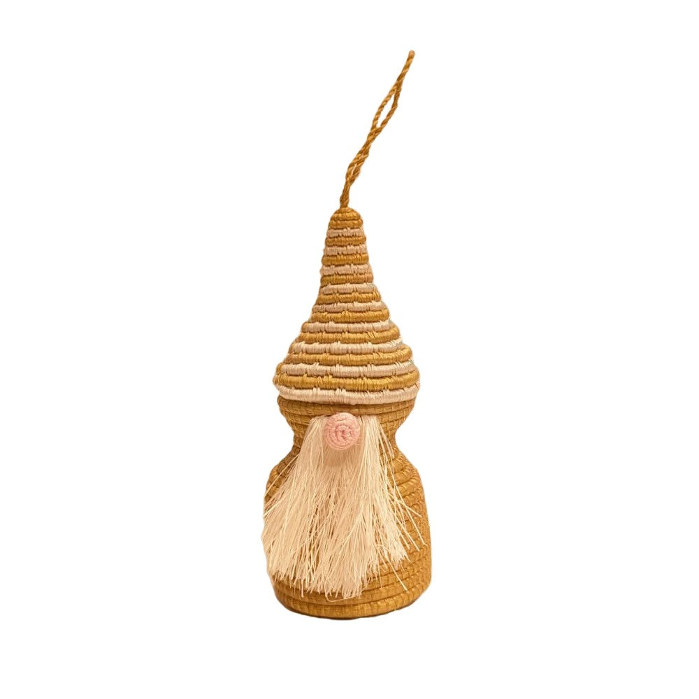 Handwoven Gnome Ornament