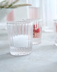 Pressed Clear Shot Glasses - Set of 6