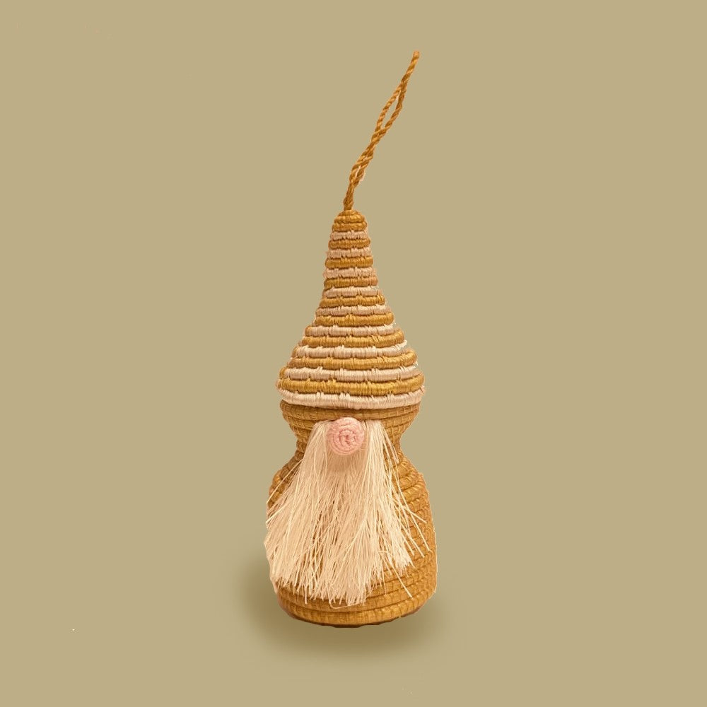 Handwoven Gnome Ornament