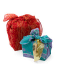 Upcycled Sari Gift Wrap & Scarf