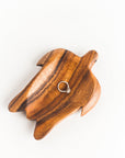 Acacia Wood Turtle Small Dish