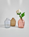 Haley Handblown Hammered Bud Vase