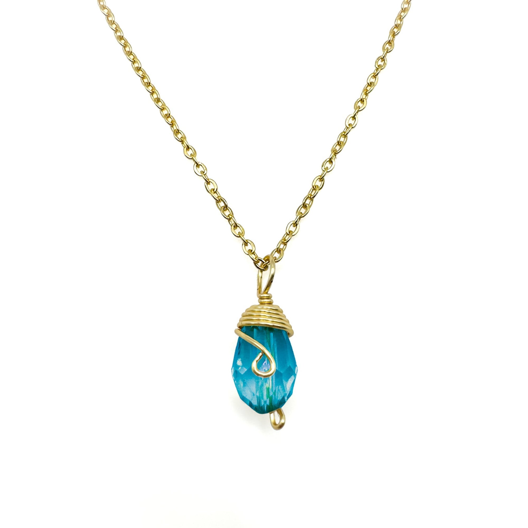 Gold Birthstone Necklace