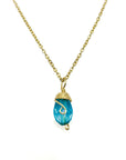 Gold Birthstone Necklace
