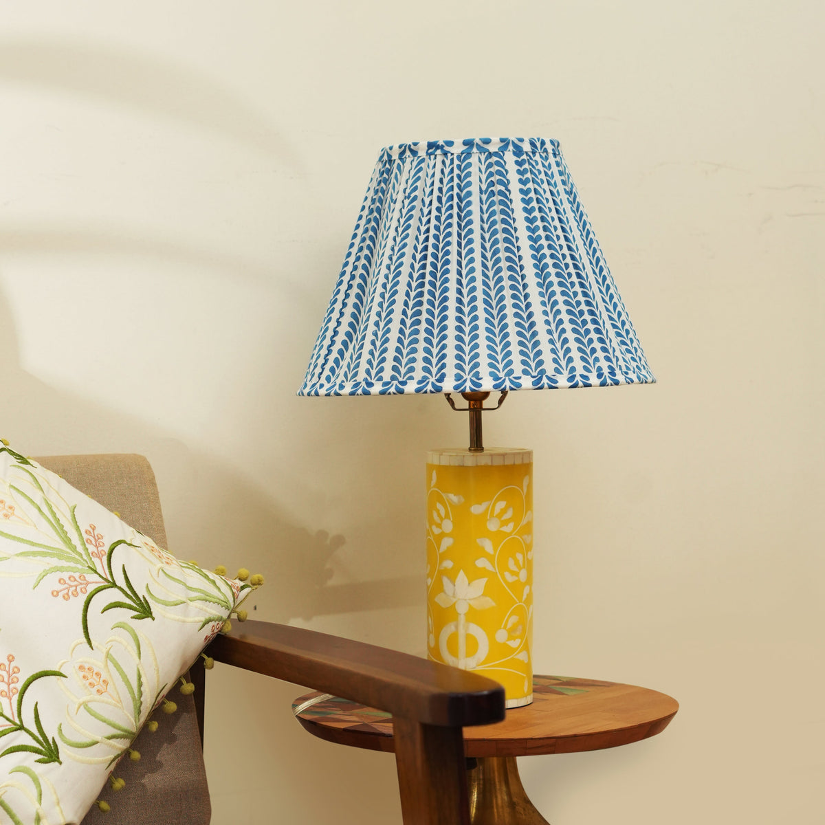 Flourish Handblocked Lamp Shade