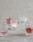 Pressed Clear Shot Glasses - Set of 6