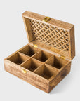 Mango Wood Trellis Keepsake Box