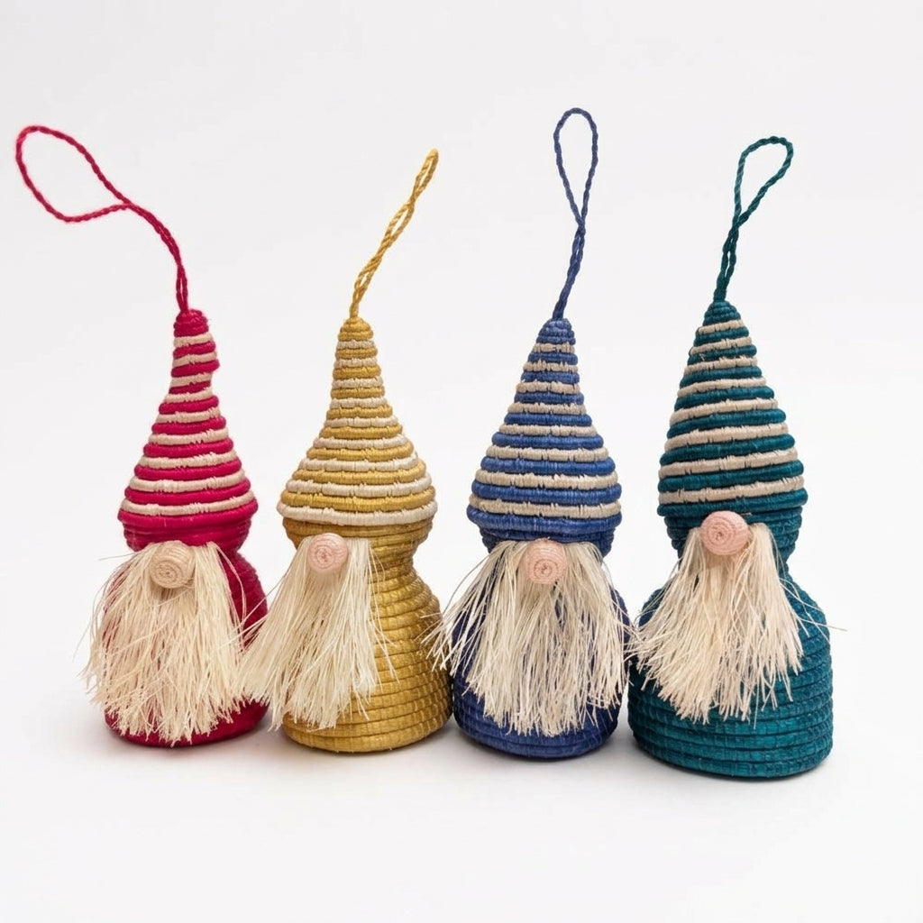 Handwoven Gnome Ornament