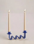 Electric Blue Helen Candle Holder