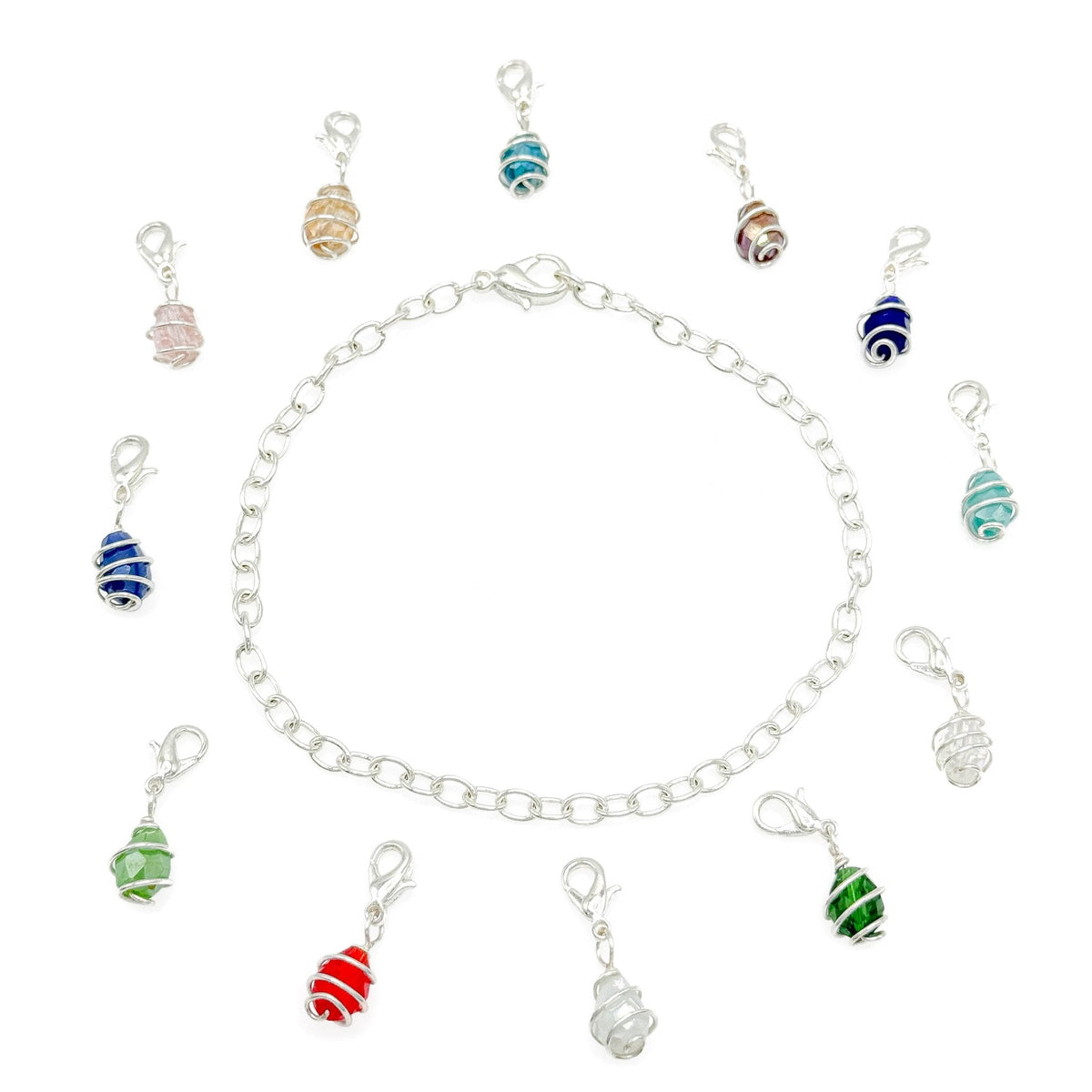 Familia Silver-Plated Birthstone Charm