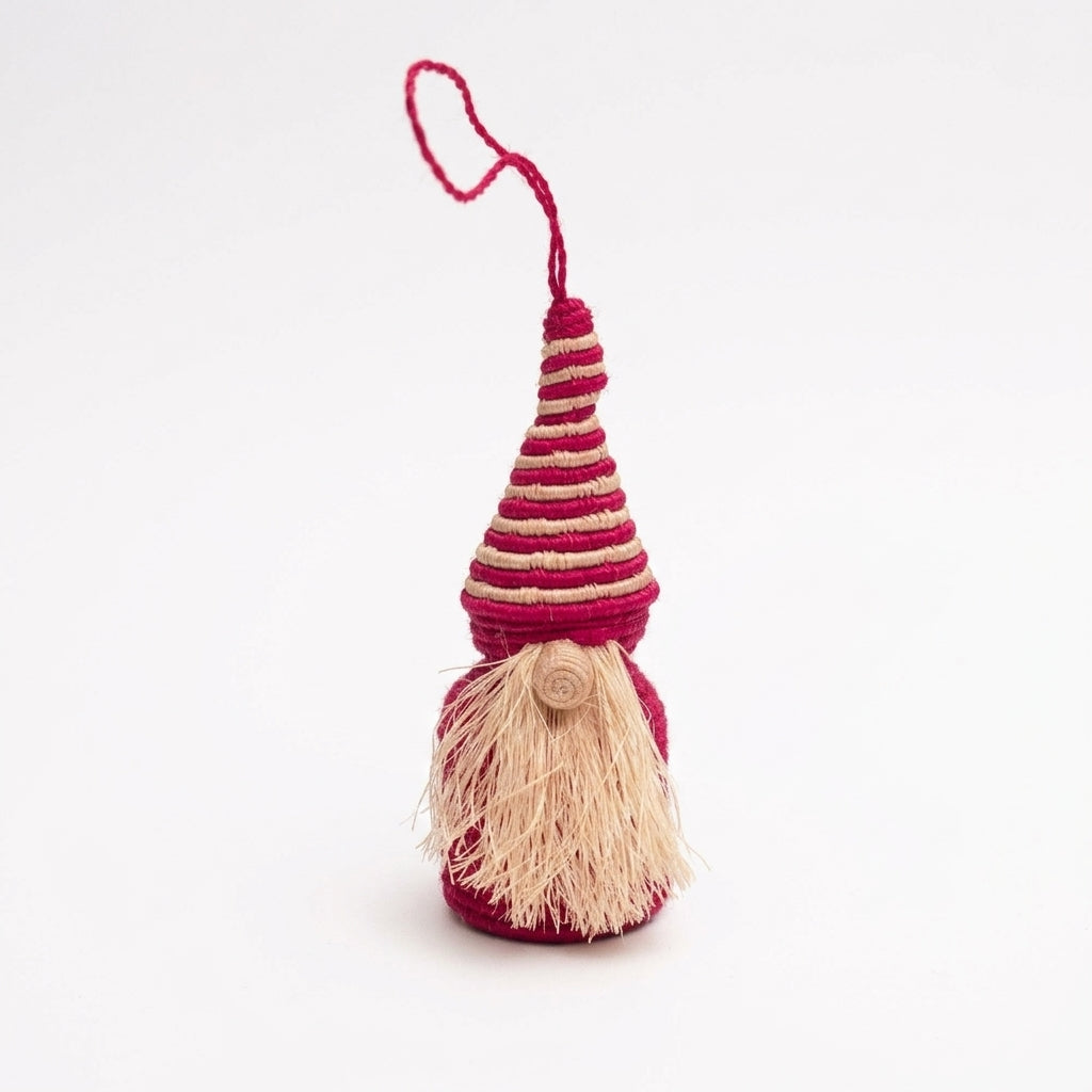 Handwoven Gnome Ornament
