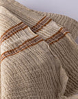 Hand-Loomed Muslin & Linen Beach Towel