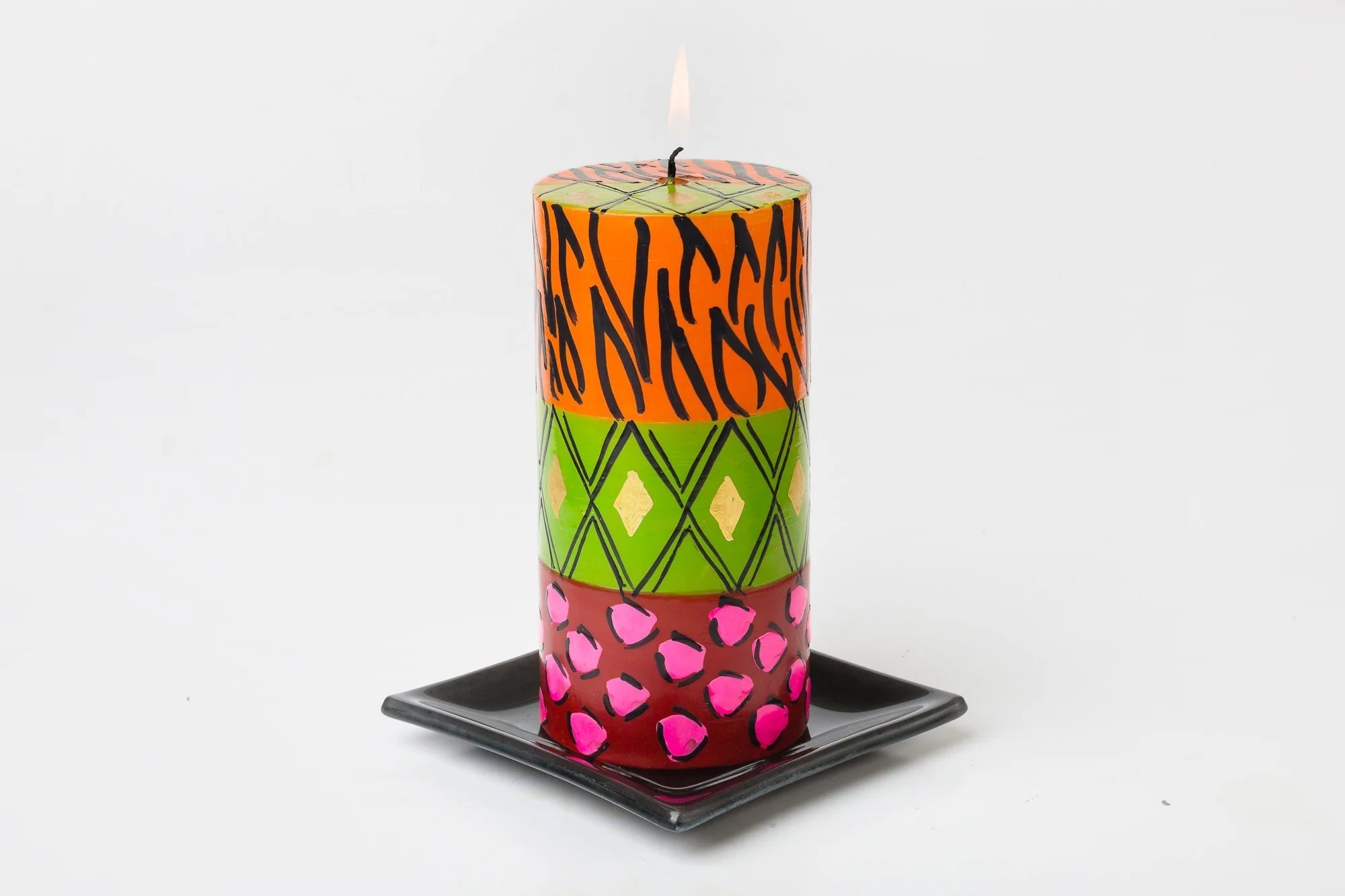 Wild Animal Painted Candles