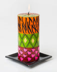 Wild Animal Painted Candles
