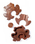 Frog Puzzle Box - Hand Carved Wood