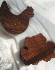 Frog Puzzle Box - Hand Carved Wood