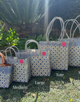 Zebra Woven Super Tote