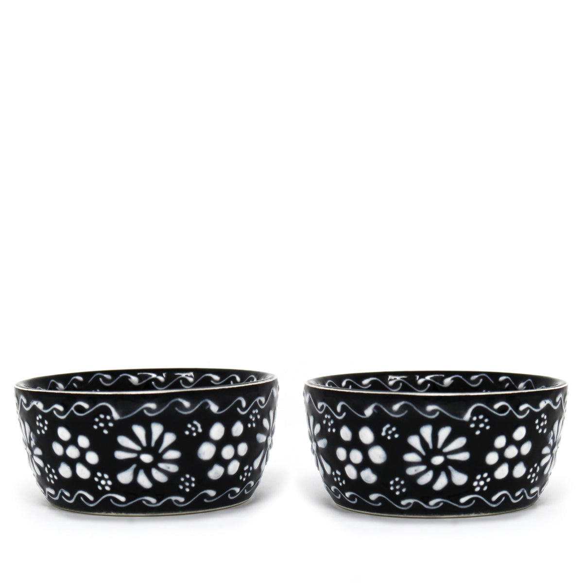 Ink Pottery Dip Bowls - Set of 2