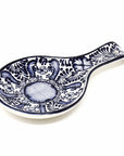 Handmade Pottery Blue Flower Spoon Rest - Encantada