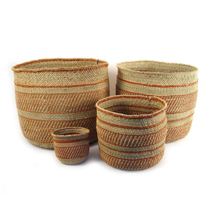 Iringa Basket - Auburn Stripe