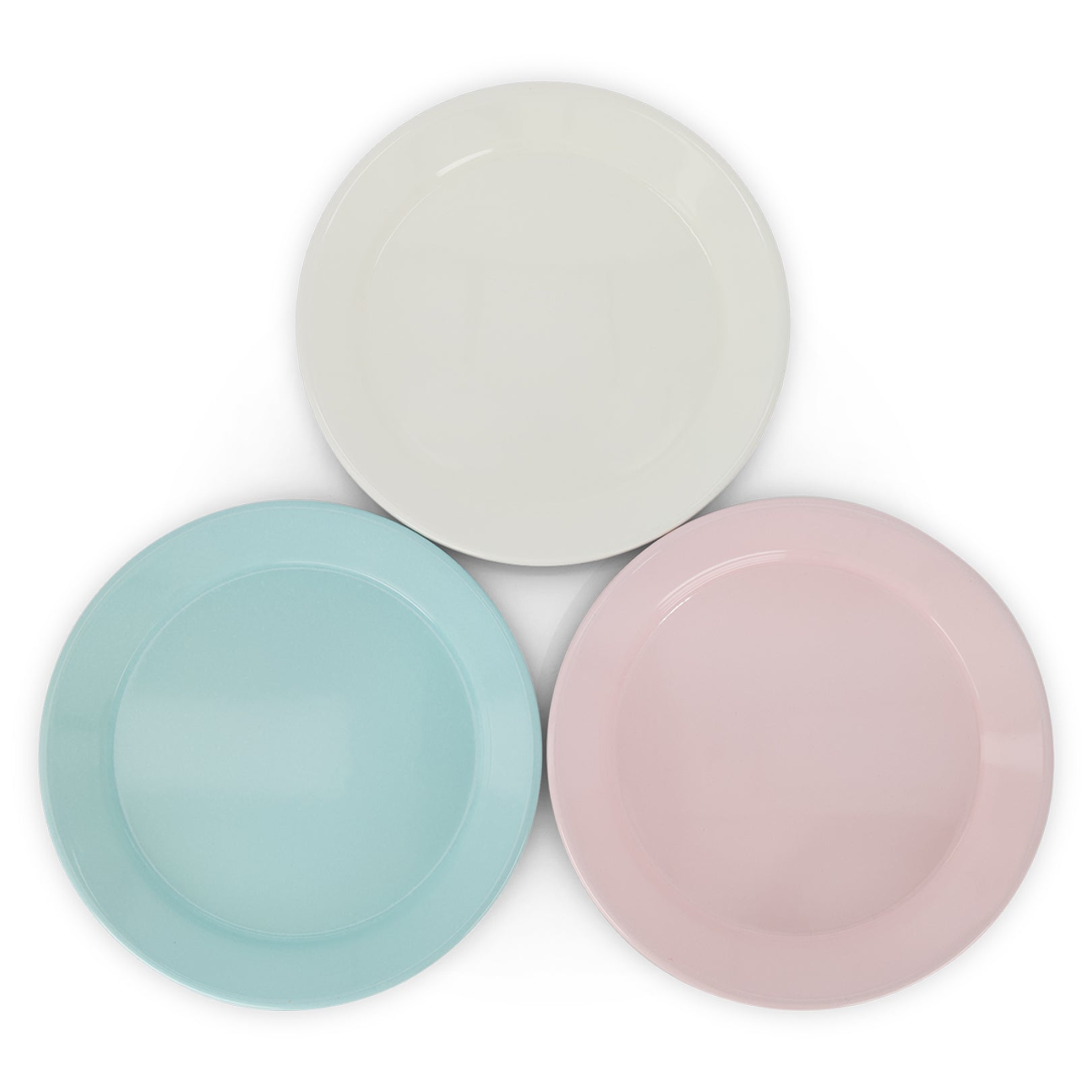 Enamel Two Tone Dinner Plate - Set of 4