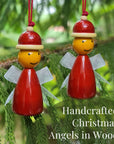 Santa’s Elves Wooden Christmas Ornaments – Set of 2
