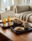 Urban Walnut Acacia Serving Trays - Set of 2