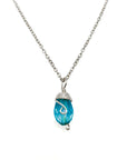 Silver Birthstone Necklace