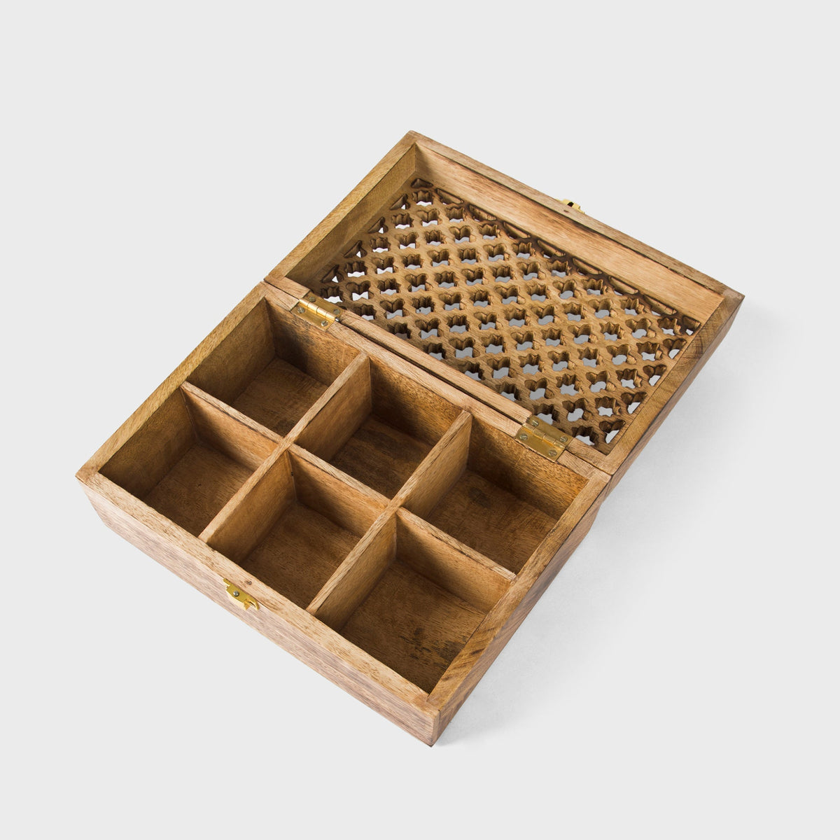 Mango Wood Trellis Keepsake Box
