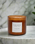 Lavender & Cedar Candle – 3-Wick Soy Candle