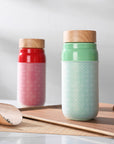 Ceramic Tumbler with Lid - 17 Oz