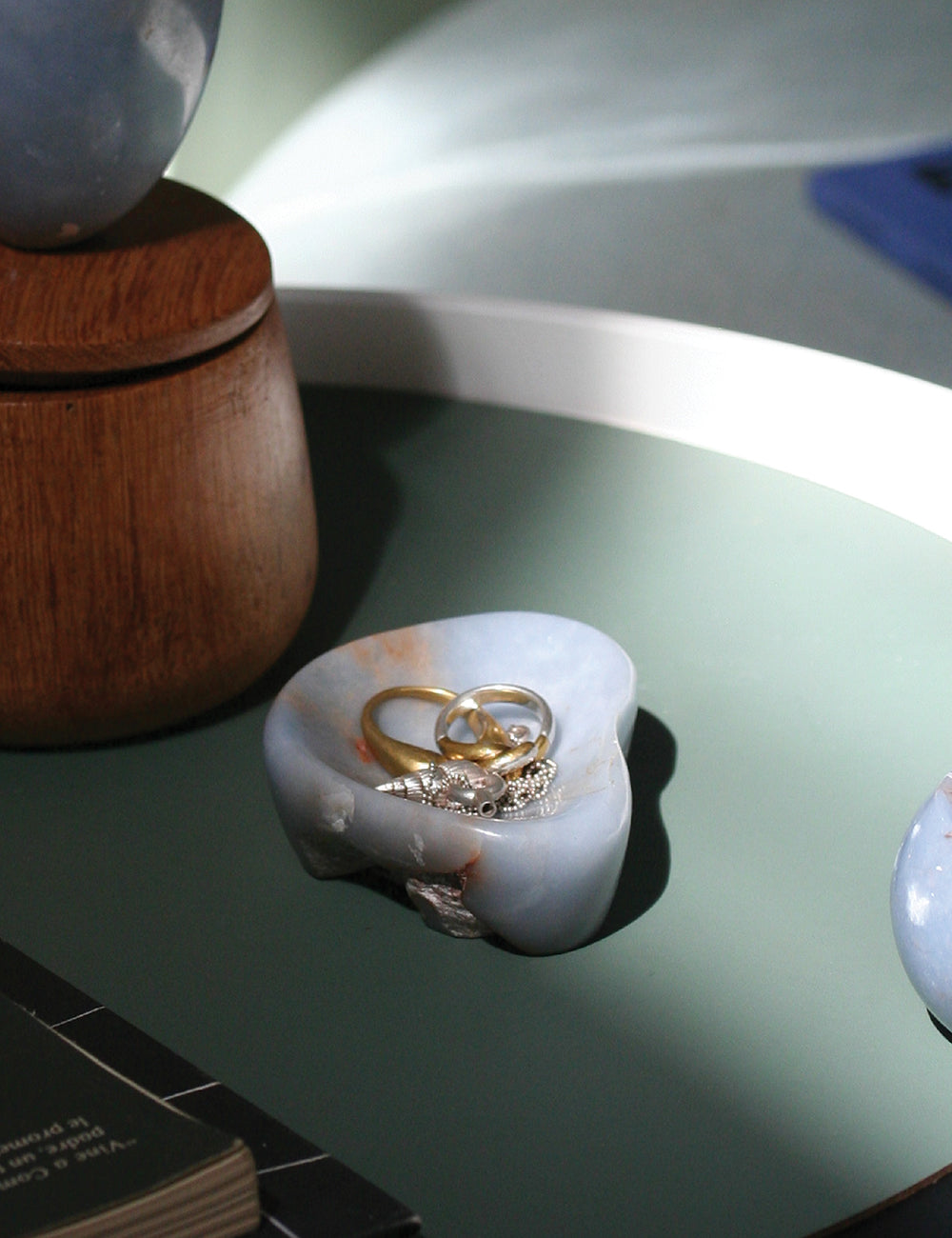Blue Angelite Gemstone Catchall