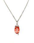 Silver Birthstone Necklace
