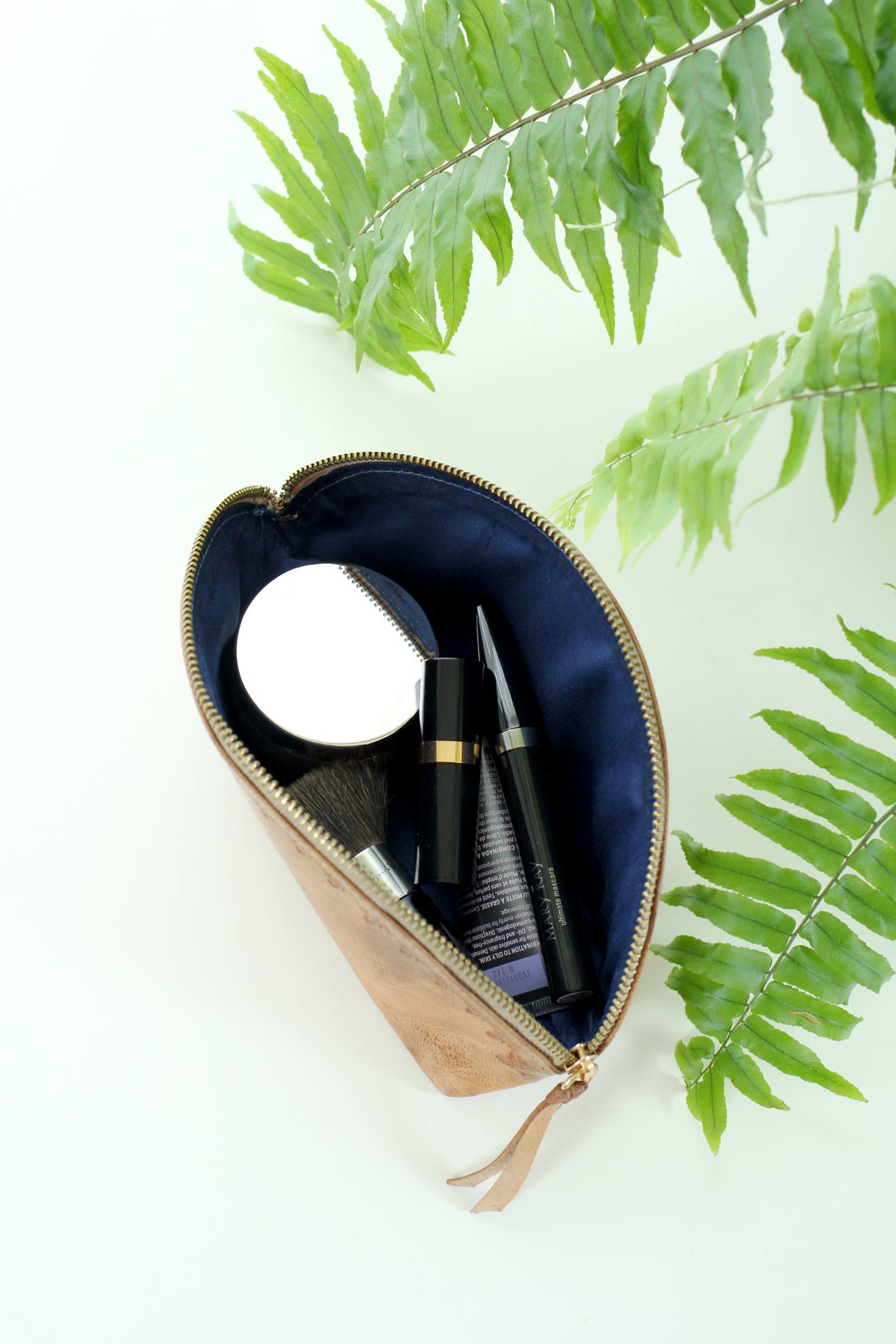 Blossom Leather Travel Pouch
