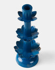Lotus Bloom Tapered Aluminum Candleholder