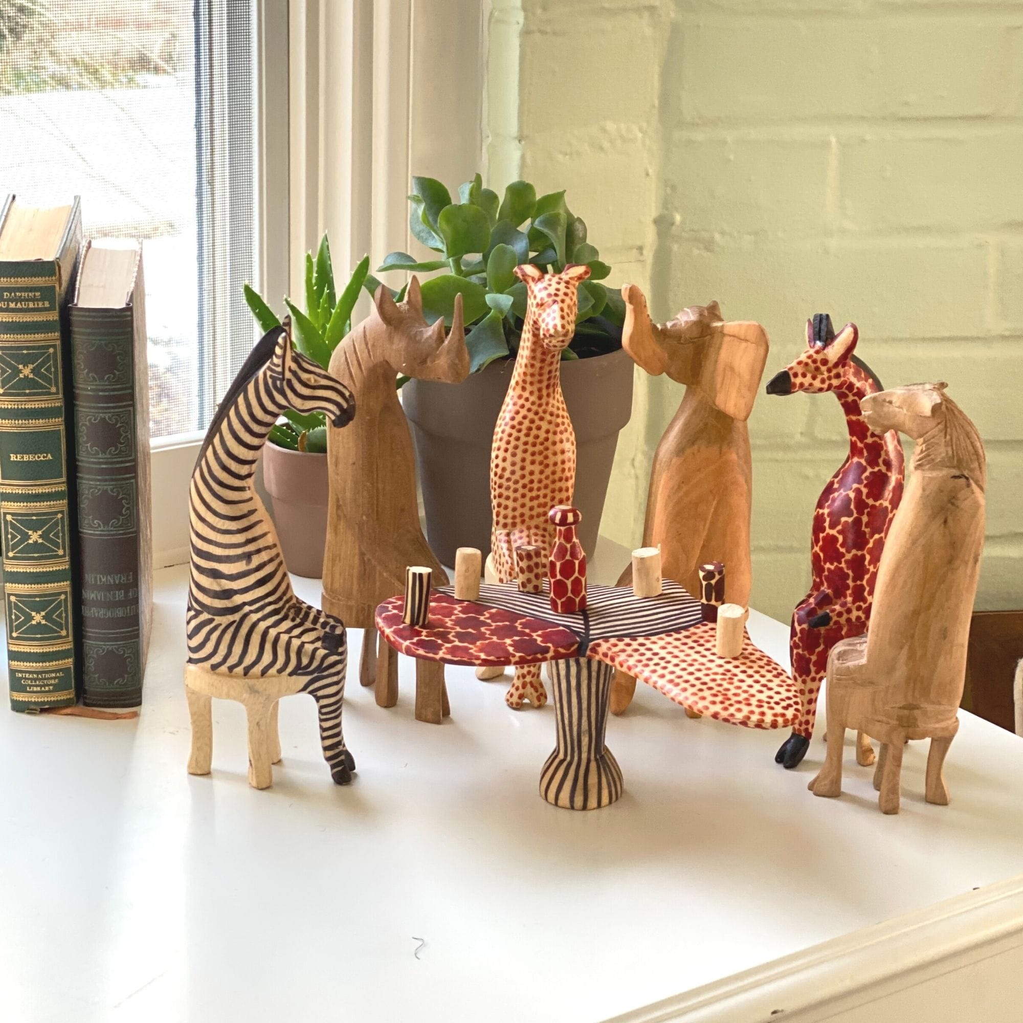 Safari Animals Party Figurine Set