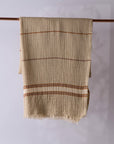Hand-Loomed Muslin & Linen Beach Towel
