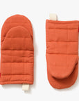 Paprika Red Cotton Oven Mitts - Set of 2