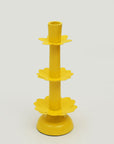 Lotus Bloom Tapered Aluminum Candleholder