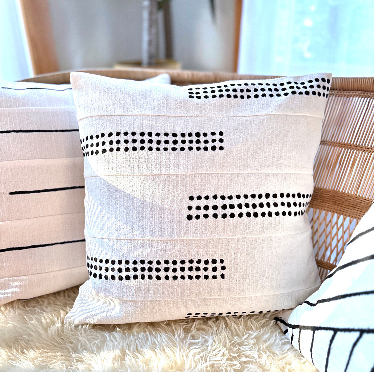 Mbare Boho Dots Sadza Pillow Cover